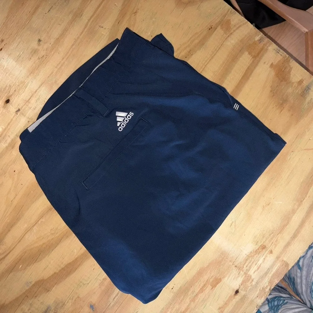 Adidas Men's 365 Golf Shorts Size 42 Navy Blue‎ Stretch Waistband
